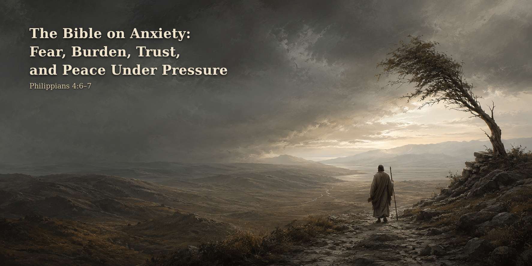 Scripture does not flatten anxiety into one simple category, and it does not solve it with a slogan. It speaks about fear, burden, trust, and peace under pressure with more care, more realism, and more theological weight than much modern Christian talk does.